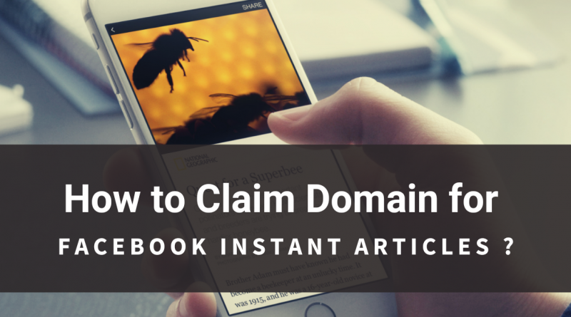 Add domain in Instant articles