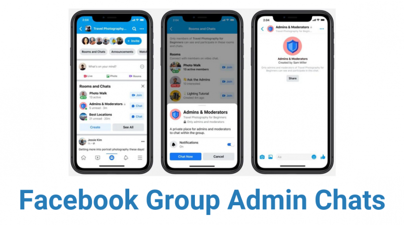 Facebook Group Chats for admin