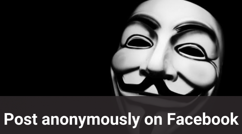 Anonymous post feature in fb groups