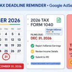 AdSense Tax Info Expires Dec 31, 2026: Resubmit Now