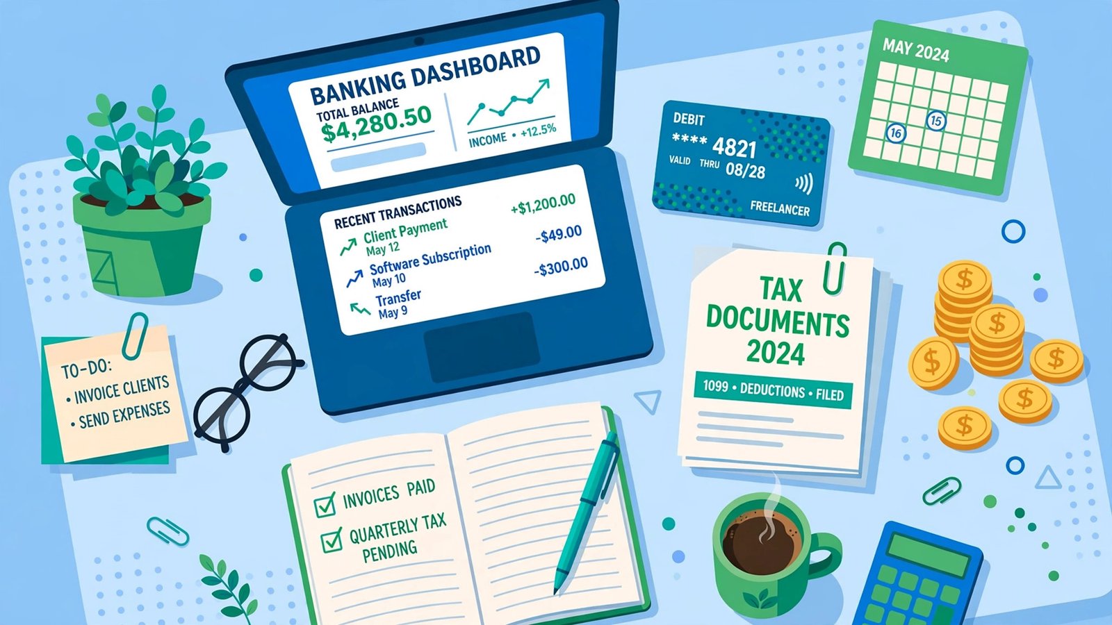 Best business checking accounts for freelancers in 2026 compared