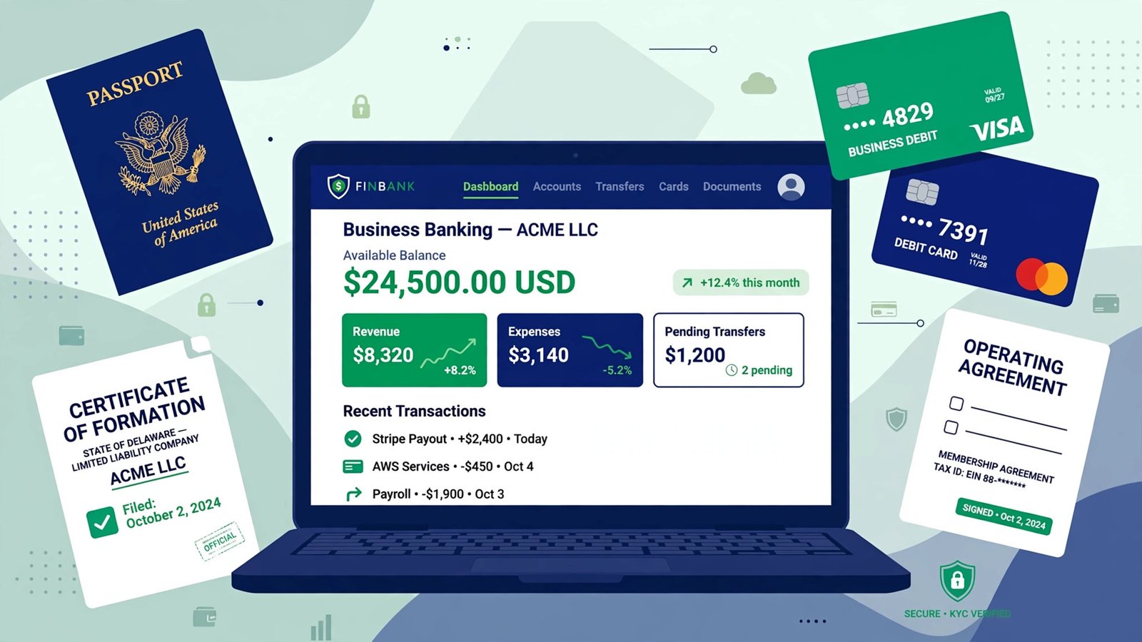Best virtual banks for LLC owners without SSN or ITIN - Mercury, Relay, Wise compared