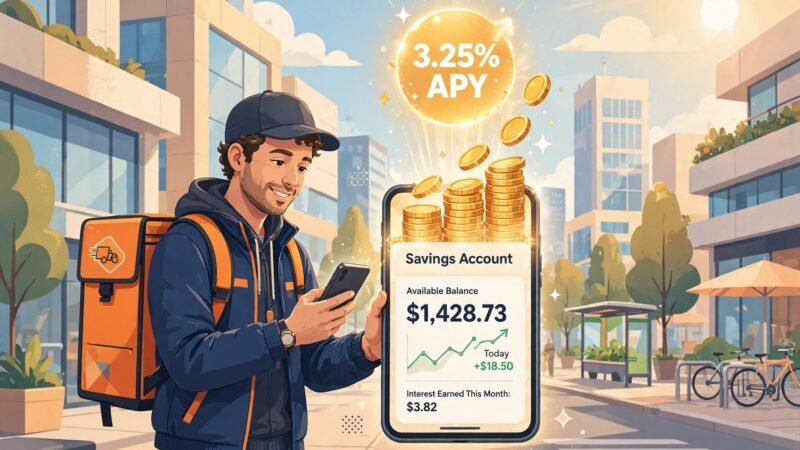 Branch High-Yield Savings 2026: 3.25% APY for Gig Workers