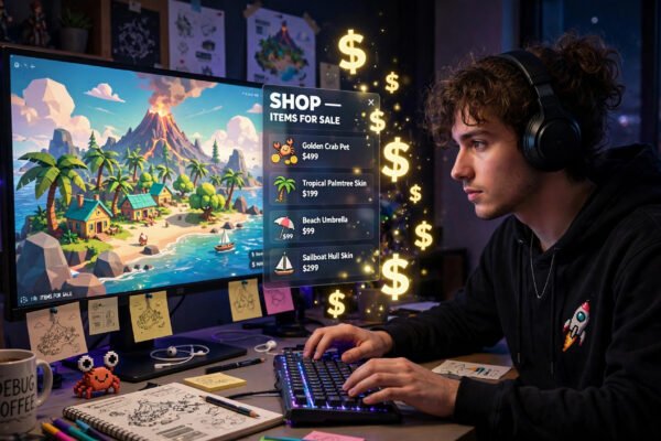 Fortnite UEFN creator island: engagement payouts and 100% V-Bucks item sales 2026