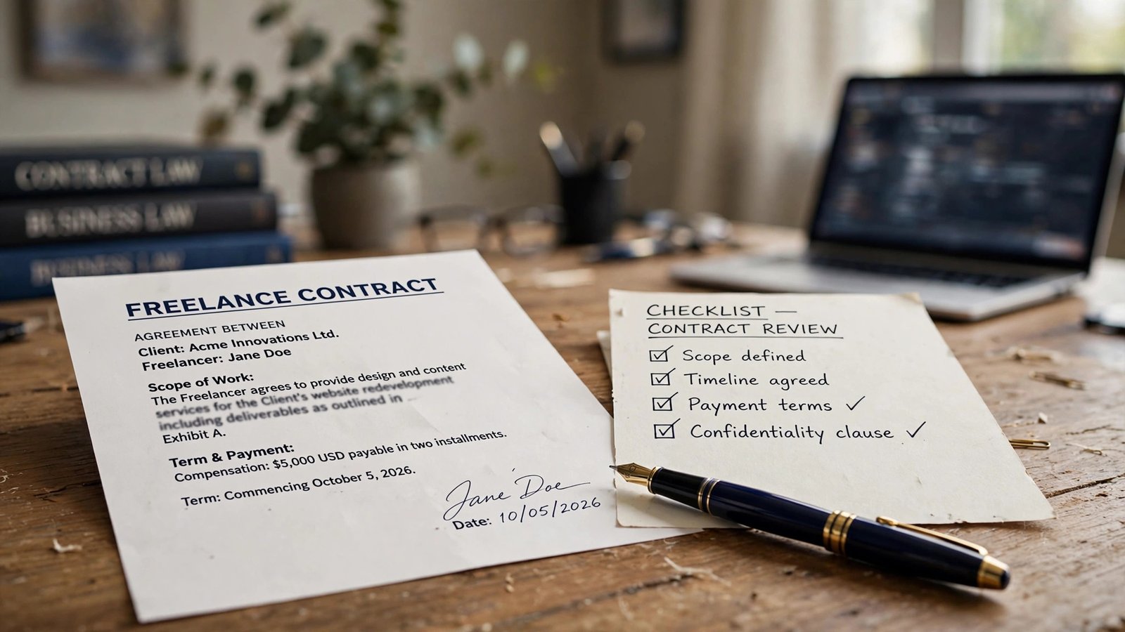 freelance contract template - featured image for Freelance Contract Template: 10 Clauses You Need (2026)