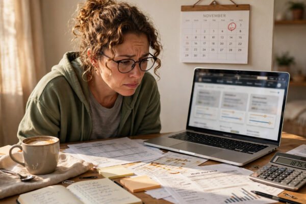Freelancer health insurance 2026: freelancer comparing marketplace plans on a laptop at a home desk