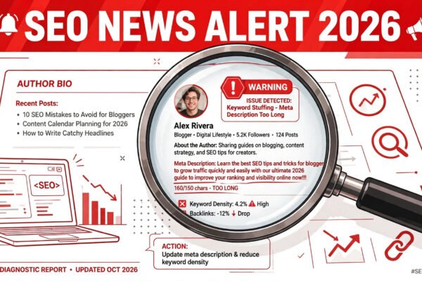 Google fake author profiles deception guidance blog audit 2026