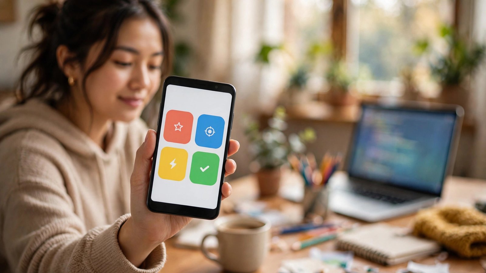Google Play private vibe-coded apps built in AI Studio running on a phone
