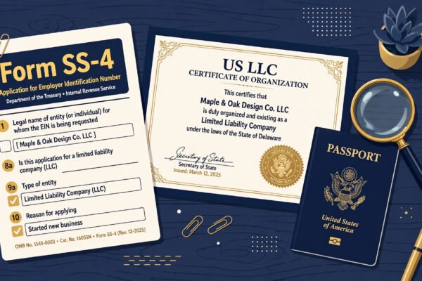 How to get an EIN for your LLC without an SSN - Form SS-4 phone and fax methods