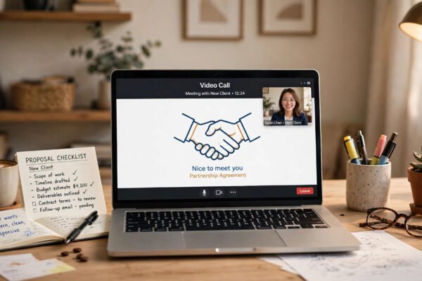 get first freelance client no experience - featured image for How to Get Your First Freelance Client (No Experience)