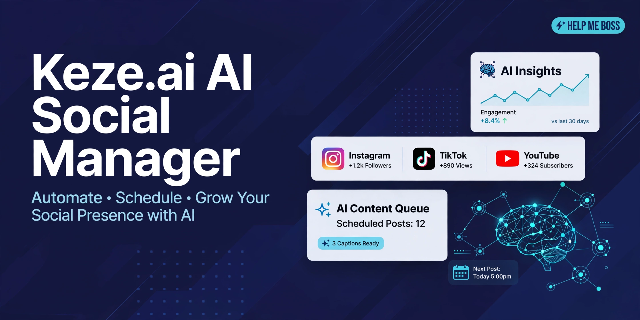 Keze.ai: AI Social Media Manager Launches (2026)