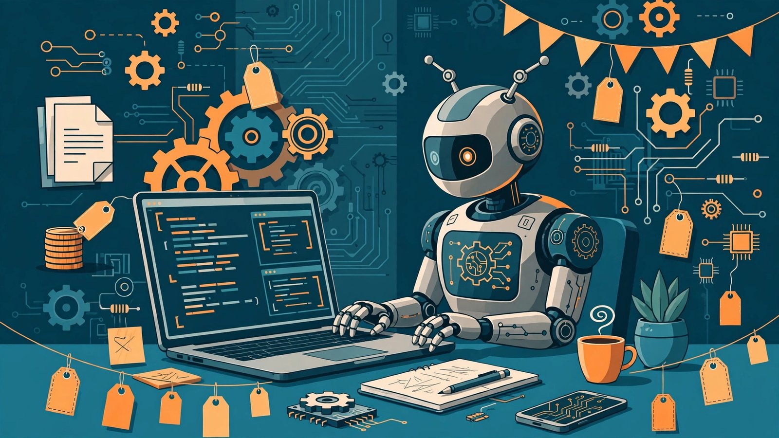 Kimi K3.1 Pro open AI model assisting a freelancer at a desk