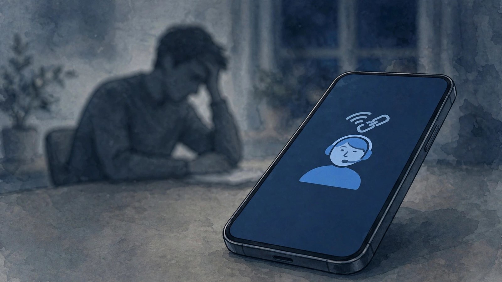 Muse account suspended disconnect screen on smartphone with avatar icon