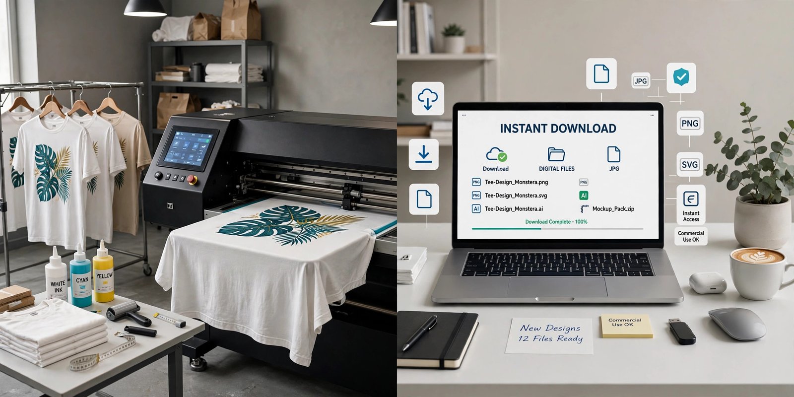 print on demand vs digital downloads - featured image for Print on Demand vs Digital Downloads: Which Is Better?
