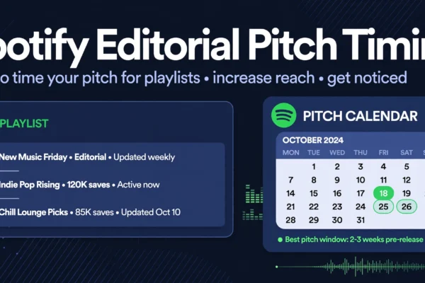 Spotify Editorial Playlists: Pitch 7 Days Before Release