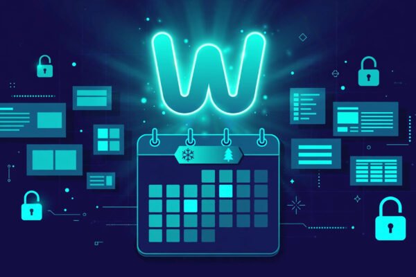 WordPress 7.2 release date calendar with security locks and new content blocks