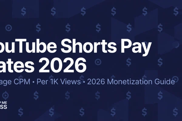 YouTube Shorts Pay Rates 2026: Real Earnings Per 1,000 Views