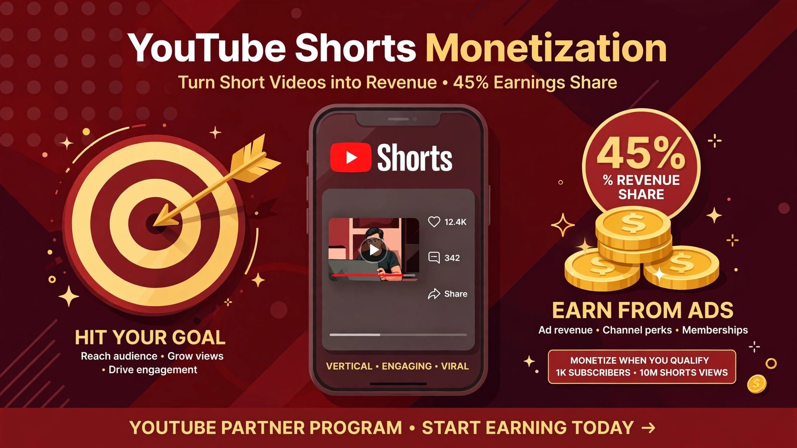 youtube targeted shorts ads 45 percent 2027